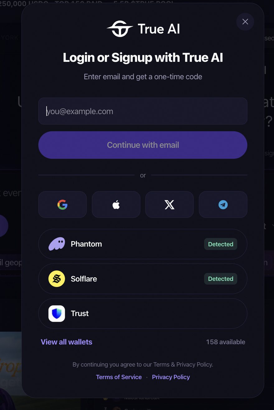 Login / Signup Modal
